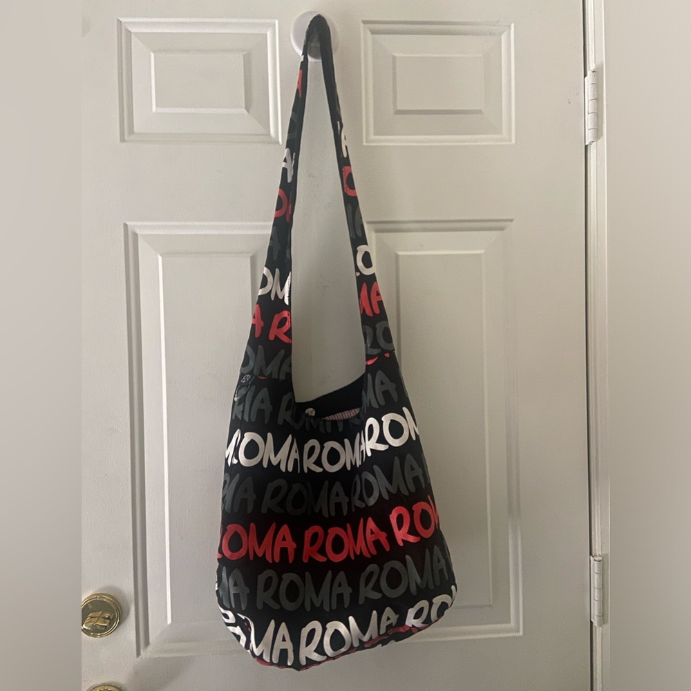 Black and Red Roma Shoulder Bag